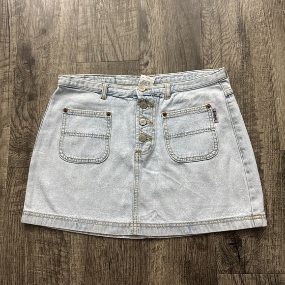 Vintage Y2K Bongo Light Wash Skirt - Picture 1 of 5